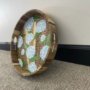 Hand-Painted Serving Tray