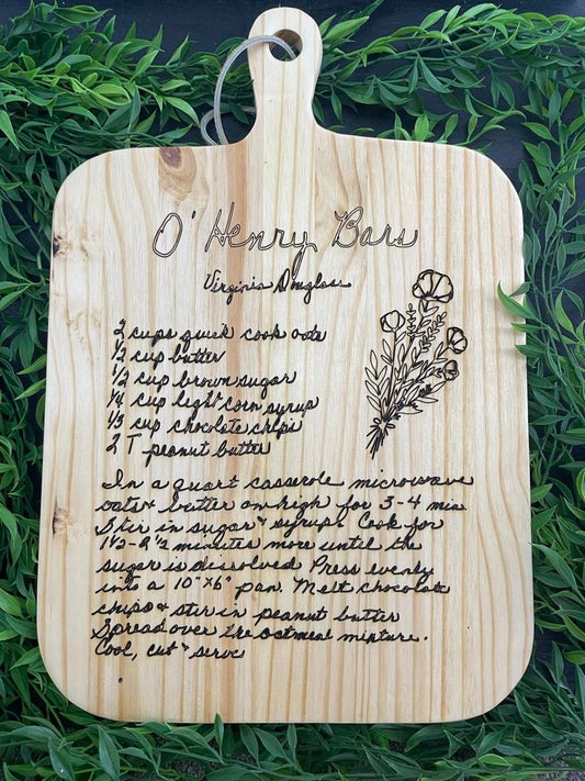 Family Recipe Cutting Board