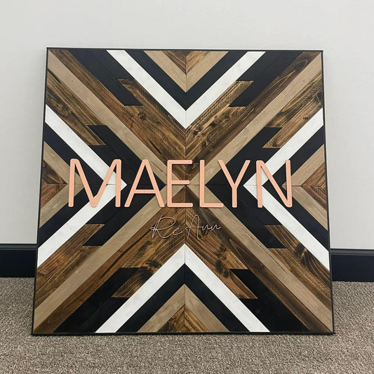 Nursery Square Custom Name Mosaic