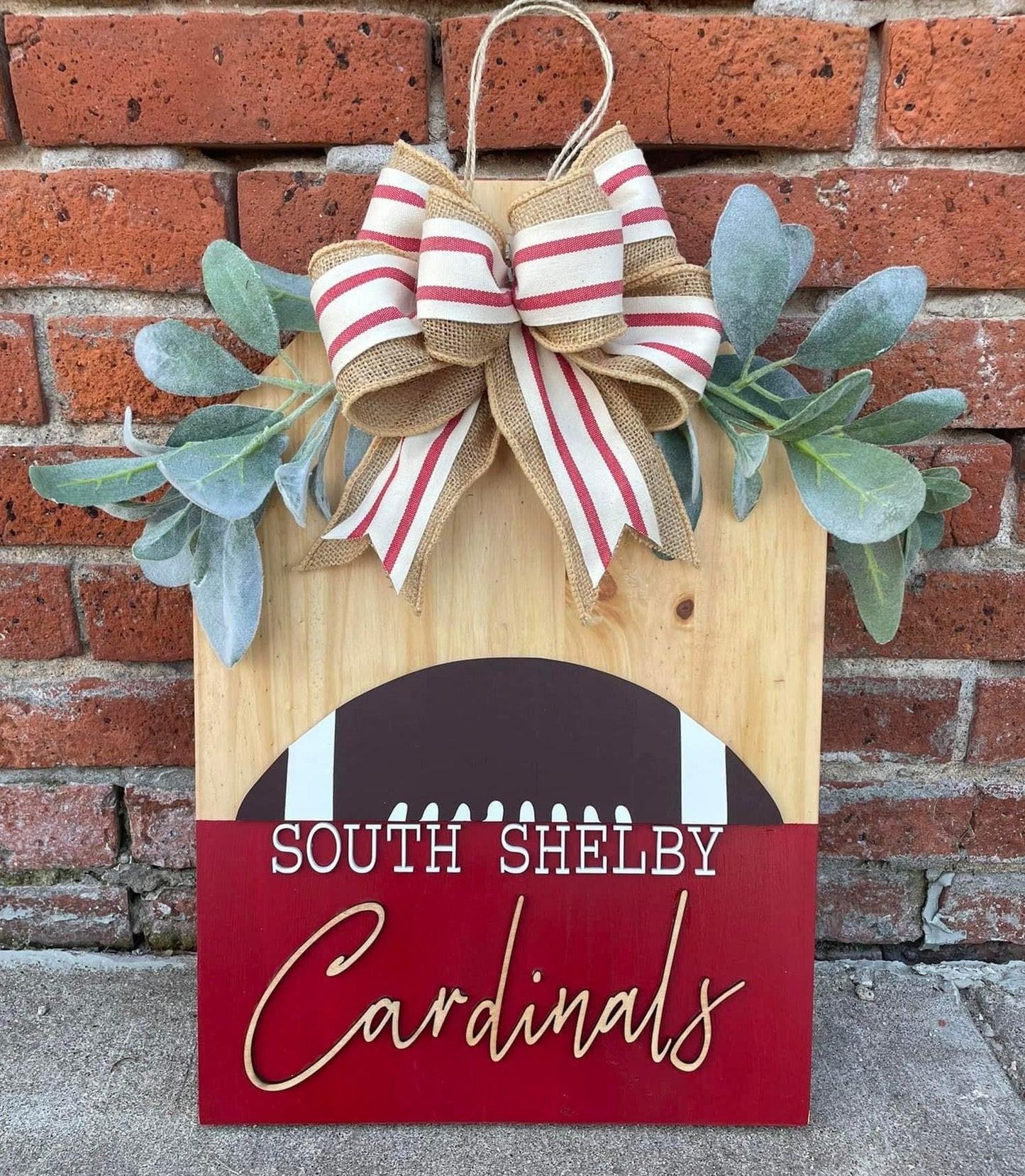 Custom School Name Door Hanger